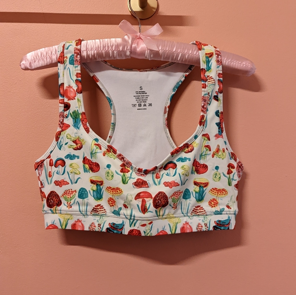 Mushroom Sports Bra